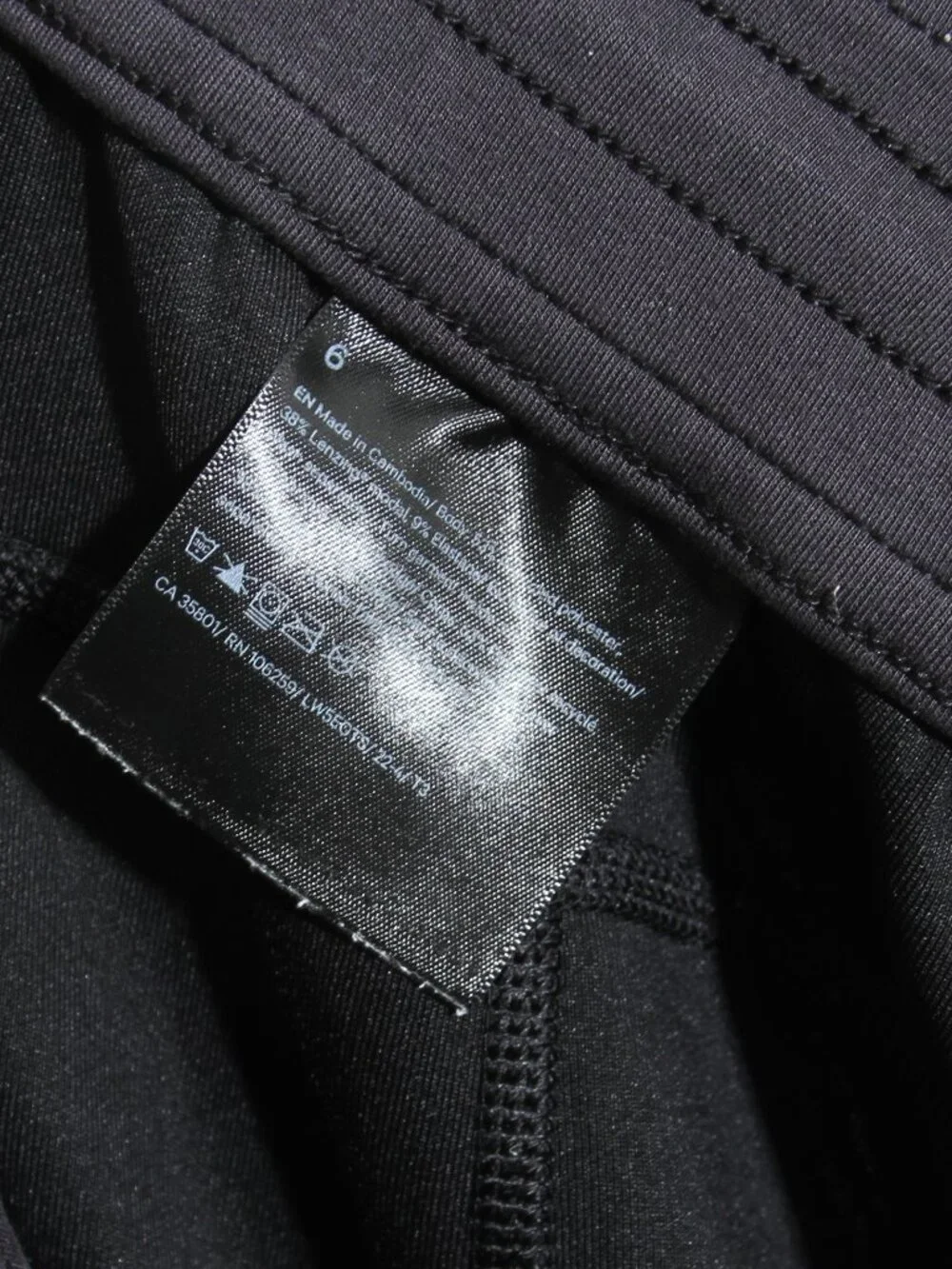 Lululemon Softstreme High-Rise Pant Black Pull-On Elasticated Waist Peach Fuzz 6